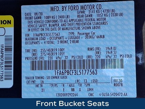 Used 2020 Ford Mustang GT w/ GT Performance Package image 31