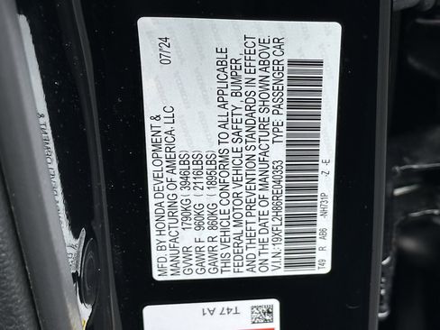 Certified 2024 Honda Civic Sport image 39
