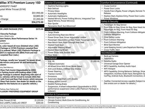 Used 2023 Cadillac XT5 Premium Luxury w/ LPO, Floor Liner Package AWD/4WD image 2