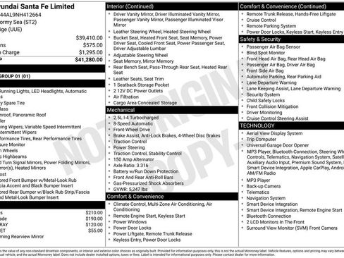 Used 2022 Hyundai Santa Fe Limited FWD image 45