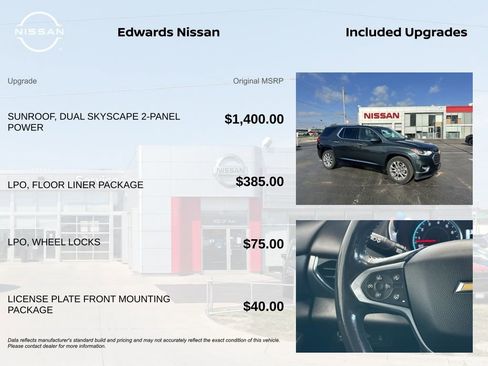 Used 2019 Chevrolet Traverse Premier w/ LPO, Floor Liner Package AWD/4WD image 7