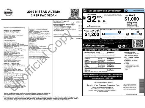 Used 2019 Nissan Altima 2.5 SR FWD image 5