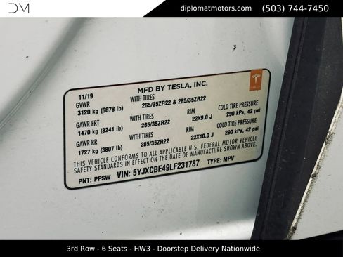 Used 2020 Tesla Model X Performance AWD/4WD image 49