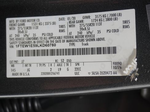 Used 2020 Ford F150 XL w/ Equipment Group 101A Mid AWD/4WD image 28