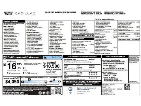 Certified 2024 Cadillac CT5 V Blackwing w/ Super Cruise 2 Package image 65