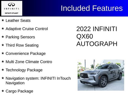 Used 2022 INFINITI QX60 Autograph w/ Cargo Package image 3