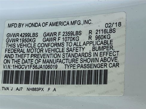 Used 2018 Honda Accord EX-L image 36