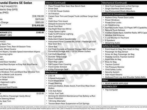 Used 2017 Hyundai Elantra SE w/ Cargo Package image 30