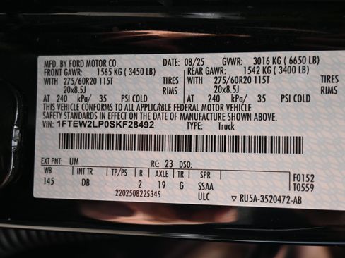 Used 2025 Ford F150 STX w/ Equipment Group 200A AWD/4WD image 35
