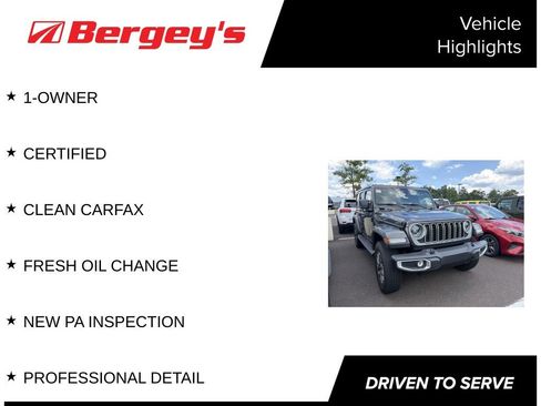 Certified 2025 Jeep Wrangler Unlimited Sahara w/ Safety Group AWD/4WD image 5