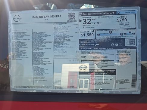 New 2026 Nissan Sentra SR image 34
