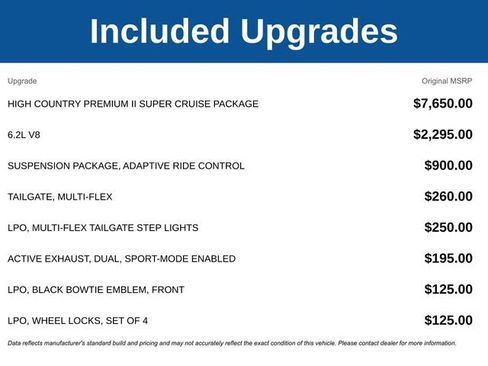 New 2026 Chevrolet Silverado 1500 High Country AWD/4WD image 5