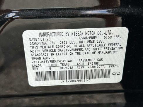 Used 2023 INFINITI Q50 Luxe AWD/4WD image 44