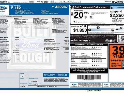 Used 2017 Ford F150 XL w/ Equipment Group 101A Mid AWD/4WD image 5