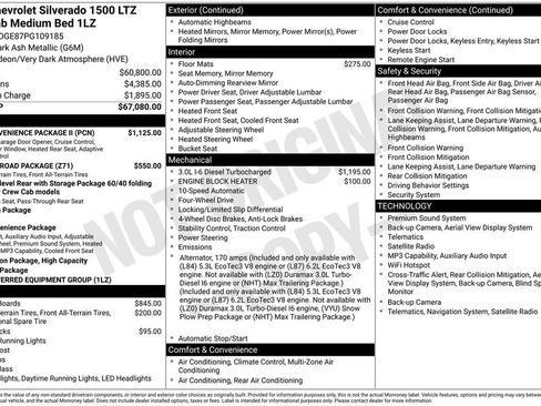 Used 2023 Chevrolet Silverado 1500 LTZ w/ LTZ Convenience Package II AWD/4WD image 2