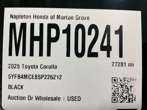 Used 2025 Toyota Corolla FX w/ Convenience Package FWD image 33