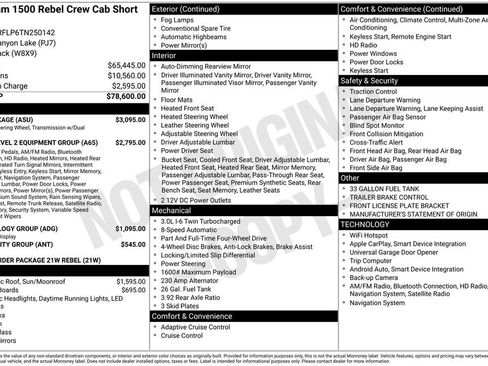Used 2026 RAM 1500 Rebel w/ G/T Package AWD/4WD image 38