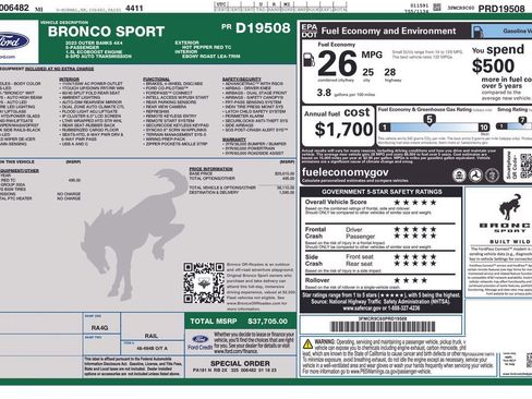 Used 2023 Ford Bronco Sport Outer Banks AWD/4WD image 10