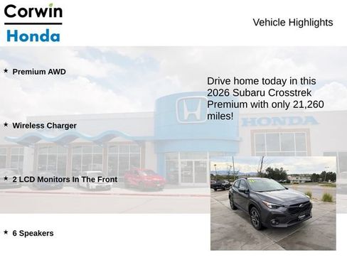 Used 2026 Subaru Crosstrek 2.5i Premium AWD/4WD image 6
