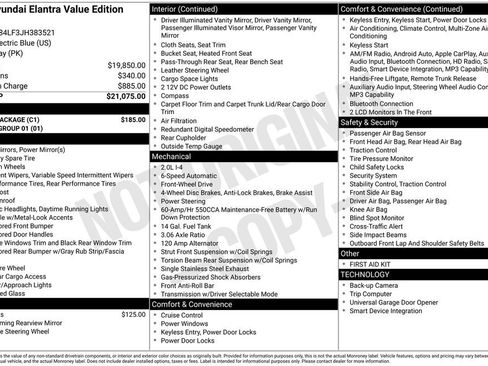 Used 2018 Hyundai Elantra Value Edition w/ Cargo Package image 3