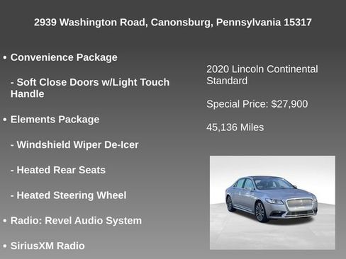 Used 2020 Lincoln Continental AWD w/ Premium Package image 18