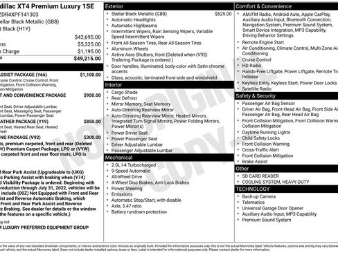 Certified 2023 Cadillac XT4 Premium Luxury w/ Driver Assist Package image 35