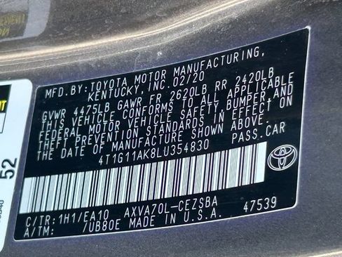 Used 2020 Toyota Camry SE FWD image 34
