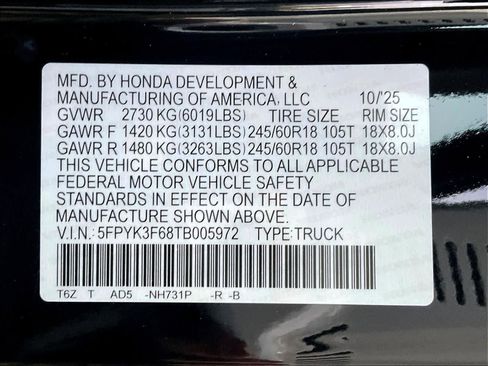 New 2026 Honda Ridgeline TrailSport image 17