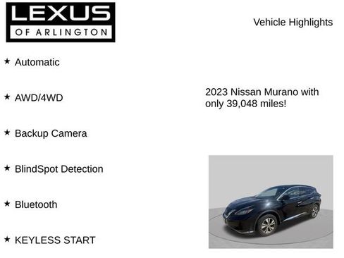 Used 2023 Nissan Murano S AWD/4WD image 7
