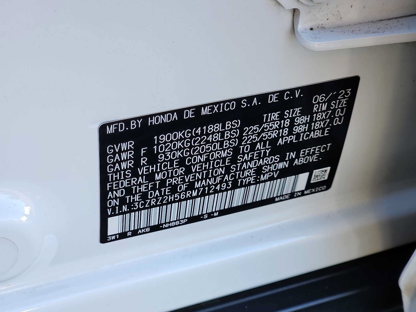 Certified 2024 Honda HR-V Sport image 27