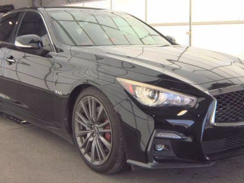Used 2018 INFINITI Q50 Red Sport 400 w/ Sensory Package (Sport) RWD image 1