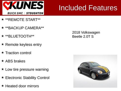 Used 2018 Volkswagen Beetle 2.0T S FWD image 2