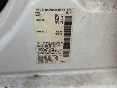 Used 2019 Nissan Altima 2.5 S image 2