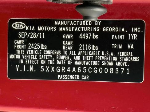 Used 2012 Kia Optima SX w/ Premium Pkg image 31