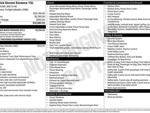 Used 2018 Buick Encore Essence w/ Experience Buick Package image 17