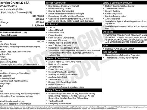 Used 2014 Chevrolet Cruze LS image 15