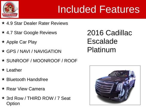 Used 2016 Cadillac Escalade Platinum RWD image 4