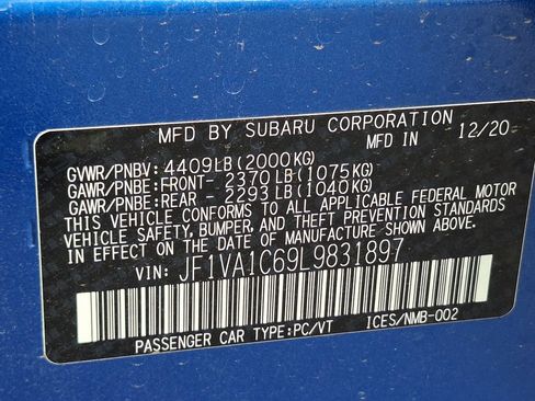 Used 2020 Subaru WRX Premium w/ Popular Package #1 AWD/4WD image 29