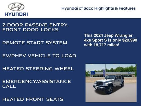 Used 2024 Jeep Wrangler Unlimited w/ Convenience Group image 12