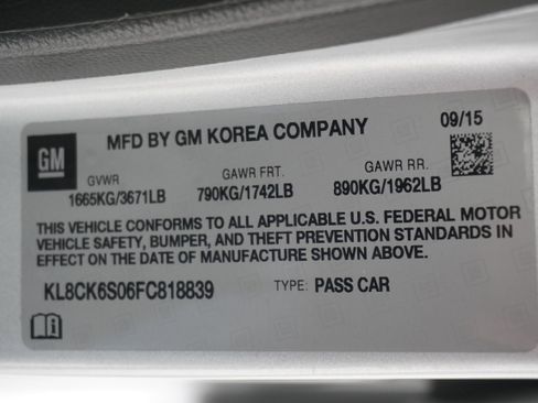 Used 2015 Chevrolet Spark LT image 26