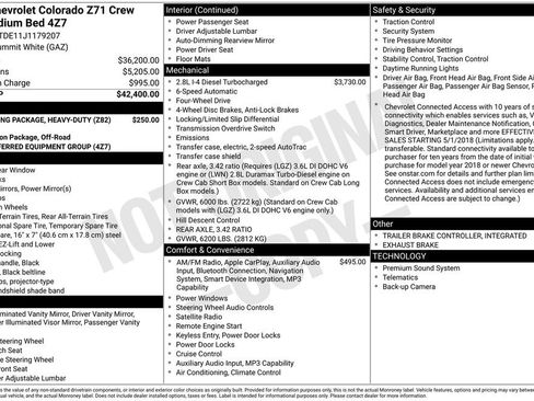 Used 2018 Chevrolet Colorado Z71 image 6