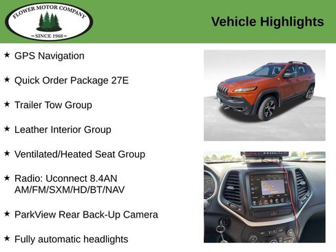 Used 2015 Jeep Cherokee Trailhawk w/ Leather Interior Group image 2