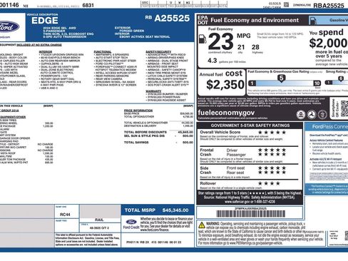 Certified 2024 Ford Edge SEL w/ Convenience Package image 2