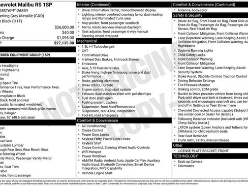 Used 2023 Chevrolet Malibu RS FWD image 30