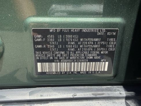 Used 2014 Subaru Outback 2.5i Premium AWD/4WD image 10