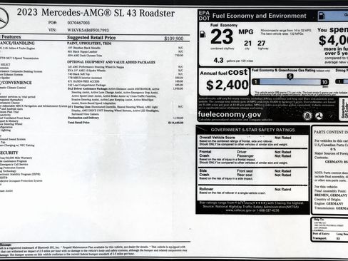 Used 2023 Mercedes-Benz SL 43 AMG image 2