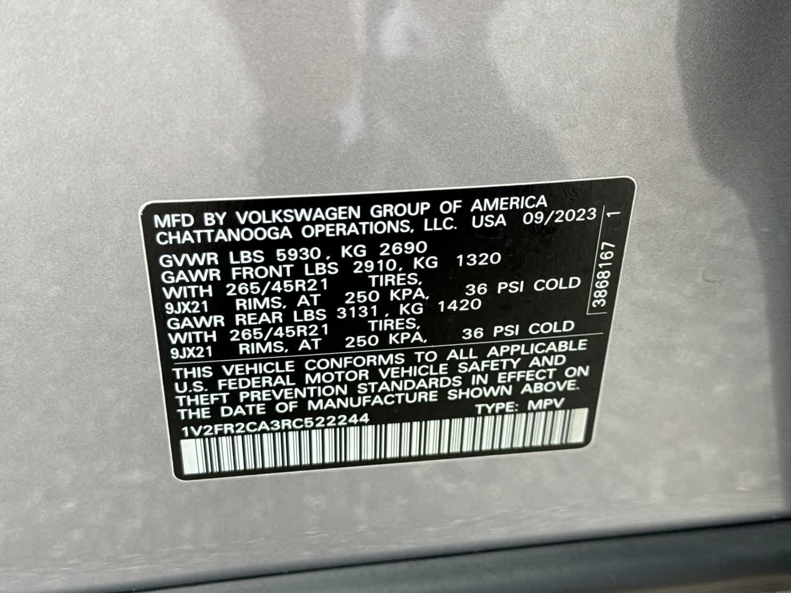 Used 2024 Volkswagen Atlas SEL Premium R-Line AWD/4WD image 43