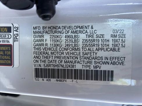 Certified 2022 Honda CR-V Touring image 24