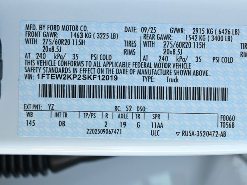 New 2025 Ford F150 STX w/ Equipment Group 200A image 13