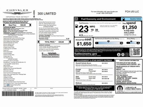 Used 2019 Chrysler 300 Limited image 2